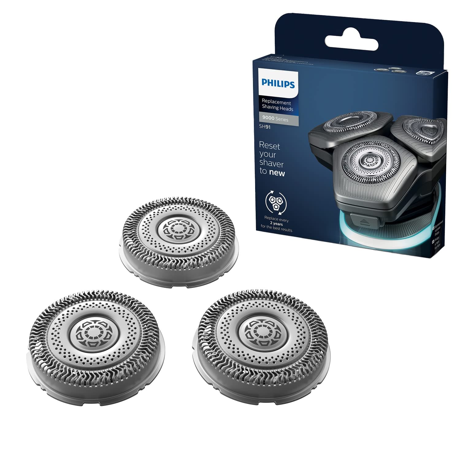 Philips Ersatzscherkopf für elektrische Rasierer der Series 9000 & 9000 Prestige (Modell SH91/50) Serie 9000 Single