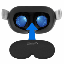 Digicharge VR Objektivschutz Objektivabdeckung Kompatibel mit Meta Quest 3S, 3S Xbox Edition, Quest 3, Quest 2, Oculus RiftS, PICO, Premium-Schaum, Schutz vor Staub und Kratzern VR Lens Cover Angebot bei HelloDeals