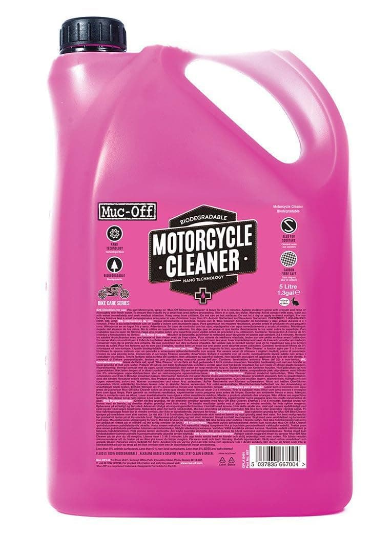 Muc Off Nano-Tech Motorcycle Cleaner Motorrad Reiniger, 5 l - Hochwirksames, Biologisch Abbaubares Motorrad Reinigungsmittel Spray - Sicher auf Allen Oberflächen und für Alle Motorradtypen Geeignet 5 l (1er Pack) Angebot bei HelloDeals