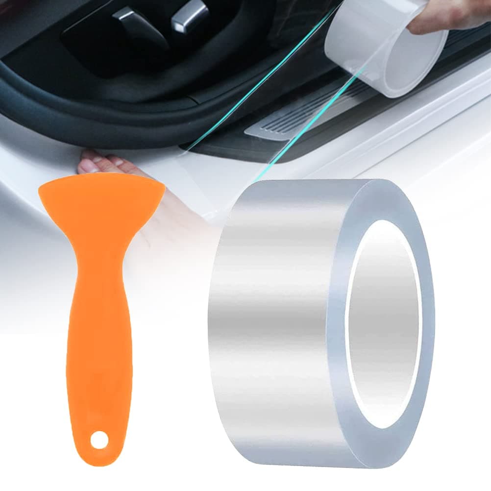 Lackschutzfolie Transparent, Kantenschutz Schutzfolie Auto Folie Selbstklebend, Universal Lackschutzfolien Autotür Auto Einstiegsleisten Aufkleber Blasenfrei für Auto Fahrrad Motorrad (5cm x 10M) Angebot bei HelloDeals
