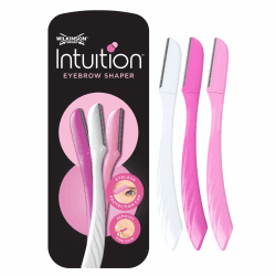 Wilkinson Sword - Intuition Augenbrauenformer für Frauen, 3 Rasierer, Gesichtshaarentferner und -trimmer, Peeling-Dermaplaning-Tool Standard 1 stück (3er Pack) Angebot bei HelloDeals