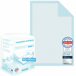 100x ARNOMED Inkontinenzunterlage Einweg , saugfähige Krankenunterlagen 60x90cm, Baby Wickelunterlage Einweg, 5-lagige Zellstoff Unterlagen Bett bei Inkontinenz, Betteinlagen Einweg, Wickelunterlage 60x90 100 Angebot bei HelloDeals