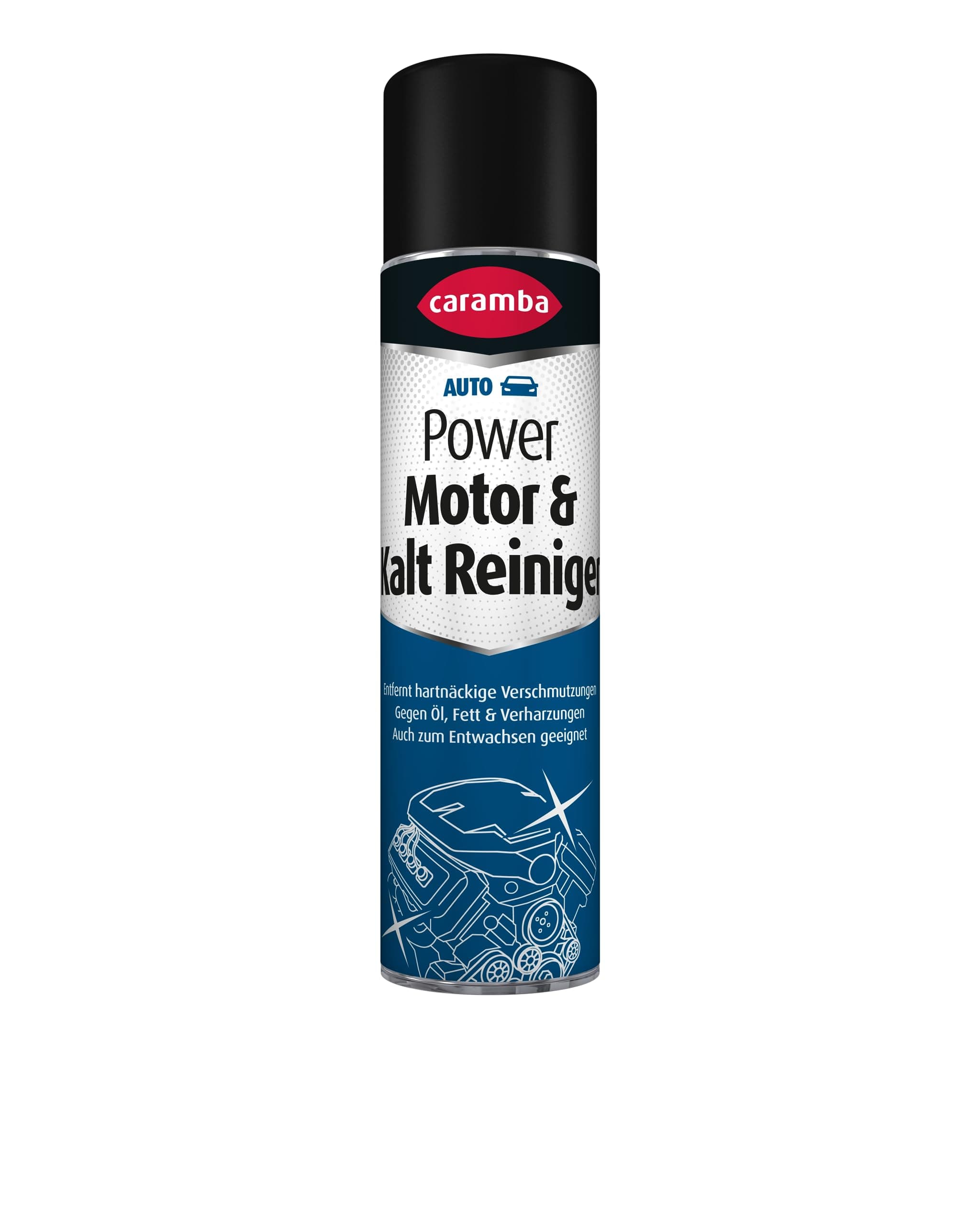 Caramba Power Motor & Kalt Reiniger, Entfernt Schmutz, Ölflecken und Fett, Reinigungs-Spray für Autos, Maschinenteile und Aggregate, 400 ml Angebot bei HelloDeals