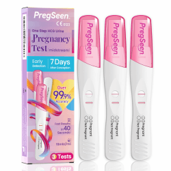 Accufast Schwangerschaftstest 3 Stück – 10 mIU/ml Schwangerschaftstest Frühtest | ultraempfindlicher Erkennen Sie eine Schwangerschaft 7 Tage nach der Empfängnis | Ergebnisse in 40 Sekunden Angebot bei HelloDeals