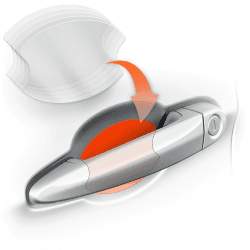Luxshield Auto Türgriff Schutzfolie Griffmulde für Griffmulden/Griffschalen - 5er Set Regular