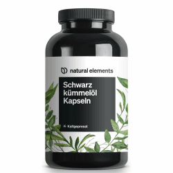 natural elements Schwarzkümmelöl (original Nigella sativa) – 400 Kapseln im 6-Monats-Vorrat – 1.000mg echtes Schwarzkümmelöl/Tag – kaltgepresst, naturbelassen – sorgfältig laborgeprüft Angebot bei HelloDeals
