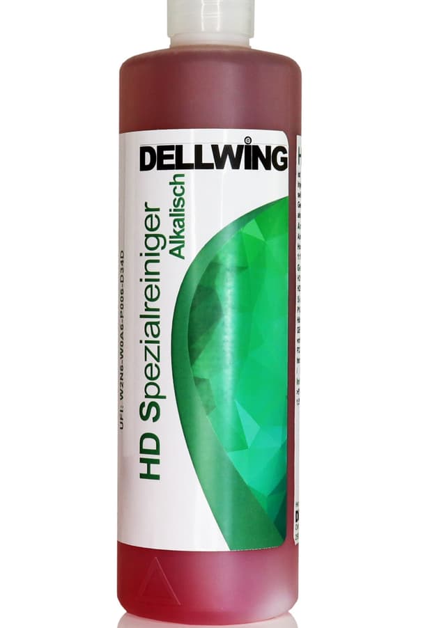 DELLWING HD Spezialreiniger - hochkonzentrierter alkalischer Reiniger für Vergaser, Zylinderköpfe, Injektoren, Einspritzdüsen, als Ultraschallbad, Teilewäsche, Hochdruckreiniger, Sprühlösung - 1L 1 l (1er Pack) Alt