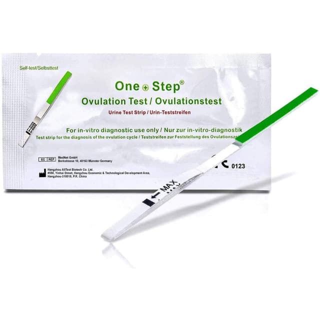 50 Stück One+Step Ovulationstest mit optimaler Sensitivität 20 miu/ml - Fruchtbarkeitstest für Frauen - Ovulationstests für Eisprung bei Kinderwunsch - Urinteststreifen schwanger werden 50 stück (1er Pack)