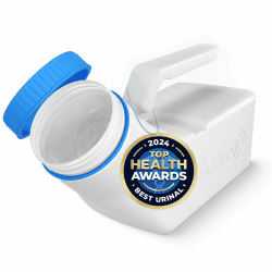 Urinflaschen für Männer mit im dunkeln leuchtender deckel (1er Pack) - 1000mL Herren Bettflasche aus dickem Plastik mit Schraubdeckel - Auslaufsichere Harnkammer - Tragbare Urinflaschen für Männer 1 Stück (1er Pack) Angebot bei HelloDeals