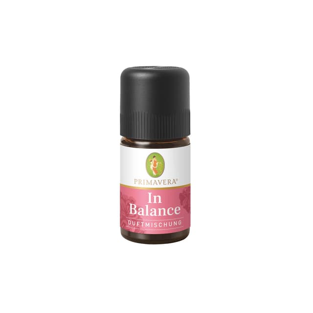PRIMAVERA In Balance Duftmischung 5 ml - Rose, Orange und Rosengeranie - Aromaöl, Duftöl, ätherisches Öl Aromatherapie - ausgleichend - vegan In Balance 5 ml (1er Pack)