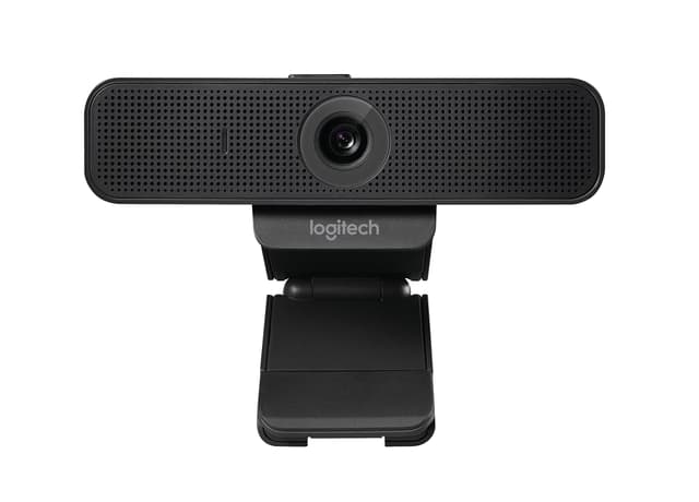 Logitech C925e Business-Webcam, HD 1080p, 78° Blickfeld, Autofokus, RightLight 2 Technologie, Abdeckblende, 2 Stereomikrofone, PC/Mac - Schwarz (Generalüberholt) Schwarz Full HD Webcams C925e