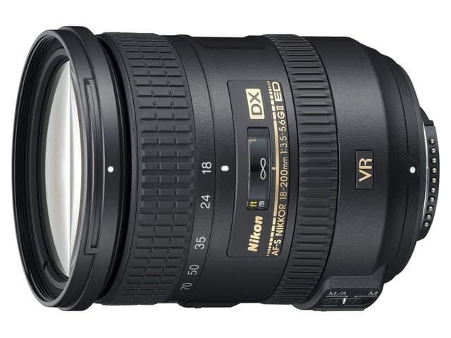 Nikon AF-S DX Nikkor 18-200mm 1:3,5-5,6 G ED VR II Objektiv (Bildstabilisator, 72 mm Filtergewinde) (Generalüberholt)