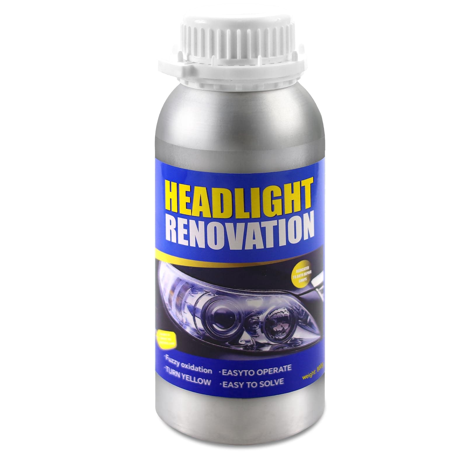 Qunbanty 800g Aufbereitungsflüssigkeit,Scheinwerfer-Aufbereitungs,Headlight Repair Fluid Scheinwerfer-Reparaturset,Scheinwerfer Politur für Vergilbung/Kratzer/Vage Angebot bei HelloDeals