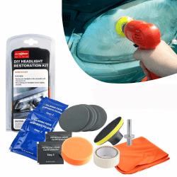 Auto Scheinwerfer polierset aufbereitung Set politur Set Restaurierung Scheinwerfer Linse Wiederherstellung Politur Kit Set für Auto und Motorrad Headlight Restoration kit