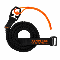 Kids Ride Shotgun – MTB-Abschleppseile – Stretch-Bungee-Seil für Kinderfahrräder, Abschlepp-Hinterradbefestigungen (Quick Fit Tow Rope - Black) Angebot bei HelloDeals