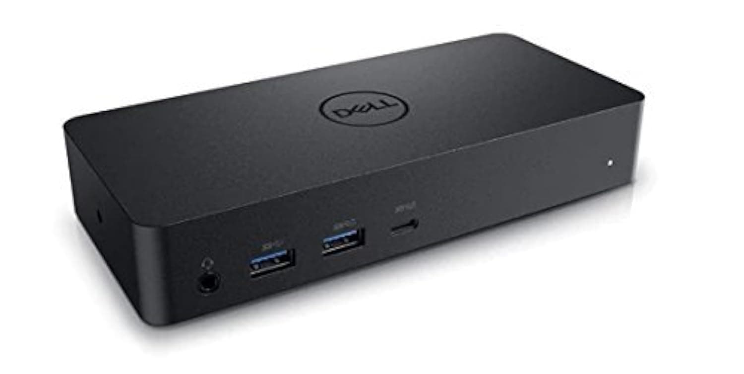 Dell D6000 USB-C Triple Docking Station, Up to Three 4K Displays via USB-C, UHD 5K (Generalüberholt)