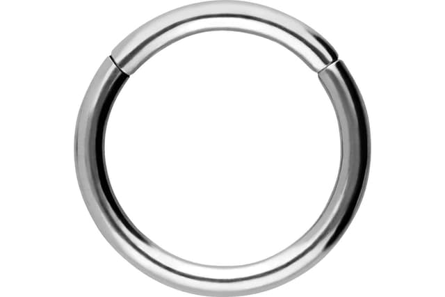 PIERCINGLINE Segmentring Clicker aus Chirurgenstahl - Piercing in Gold, Silber, Rose, Schwarz oder Blau - für Nase, Septum, Ohr, Helix oder Tragus