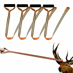 4 Stück Deer Drag 150CM Robuste rutschfest Zugseil Hirsch-Schleppseil Hirsch-Zuggeschirr Bergehilfe Hirschschleppseil Mit Komfortgriff, Hunting Abschleppgurt Wildbergehilfe für Die Jagd Im Freien Angebot bei HelloDeals