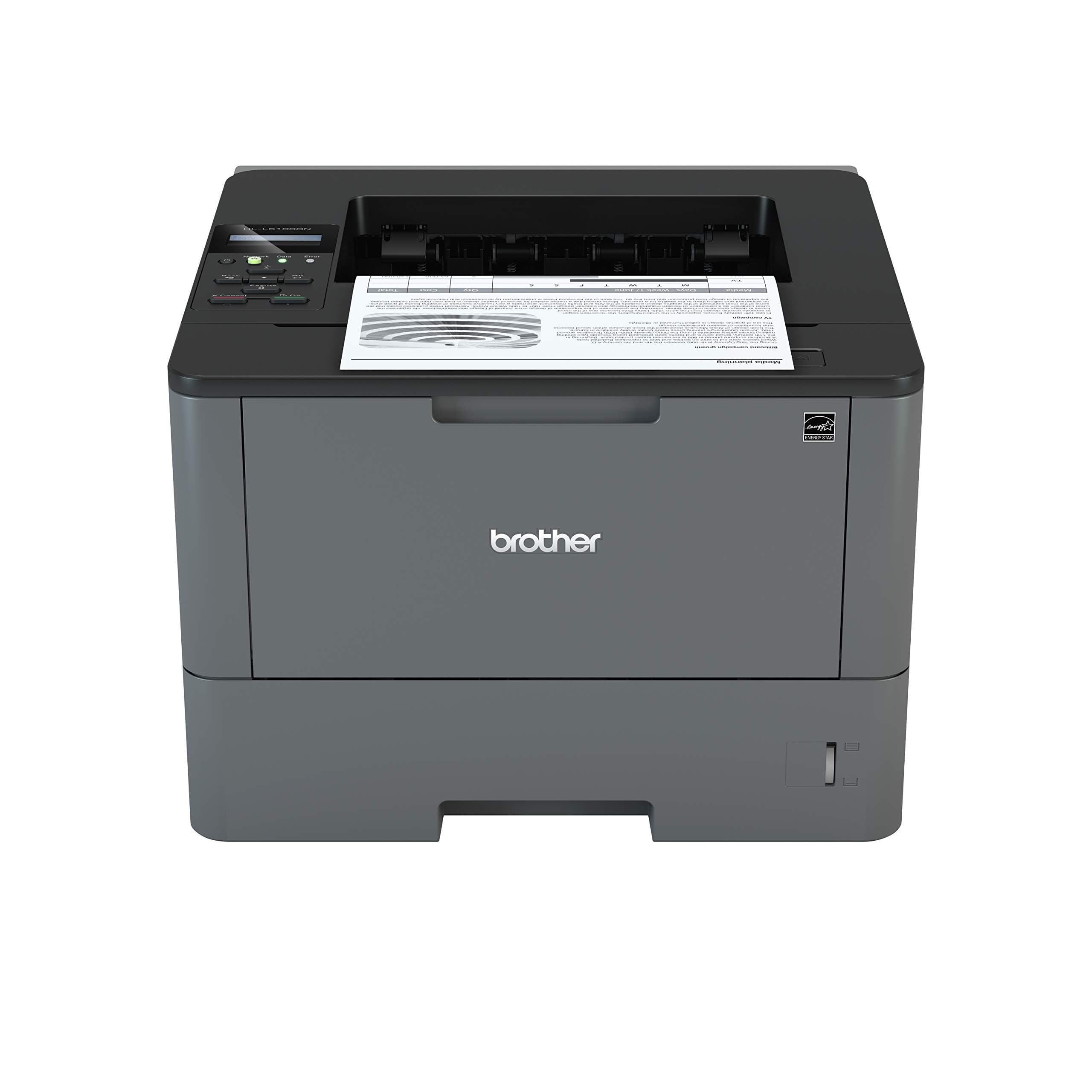 Brother HL-L5100DN Mono-Laserdrucker (A4, 40 Seiten/min, 1200 x 1200 dpi, LAN, Duplex) schwarz (Zertifiziert und Generalüberholt) 40 Seiten/Min. LAN