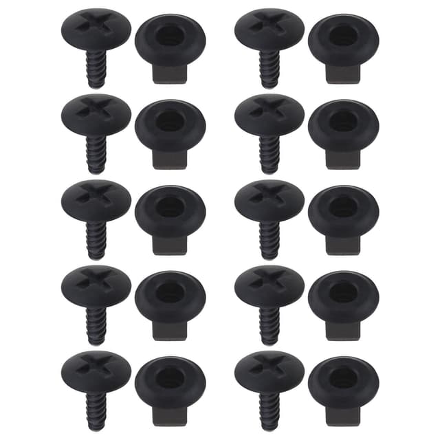 30 Sets Auto Scheinwerfer Batterieabdeckungs Zierschrauben Set 7H0915450 für T5 Kunststoff Halteklammern für Landetafel/Scheinwerfer/Batterie/Motorabdeckung