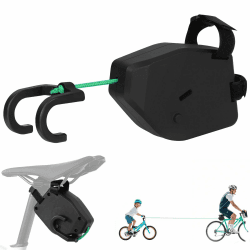 Fahrrad Abschleppseil Kinder,Gtuzkheu 2.5M Fahrrad Traktionsseil, Eltern Kind Zugseil Abschleppseil Traktionsseil,Einziehbares Abschleppstange Fahrrad Tragfähigkeit 500 lbs für Kinder MTB Bike Angebot bei HelloDeals