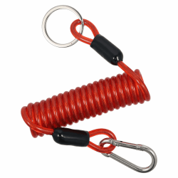 Abreißseil für Anhänger 1,2m x 5mm, Robustes Bremsseil und Sicherungsseil für Wohnmobil und Anhänger Edelstahl-Spiraldraht Notstoppschalter für Außenborder und Bootsmotoren Angebot bei HelloDeals