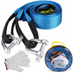 Abschleppseil Pkw 5 cm x 5 M, 8T Abschleppstange für Pkw mit Hohe Festigkeit' Schäkel, Abschleppseil Auto Offroad Zubehör mit Aufbewahrungstasche, Abschleppseile für Off-Road Recovery & Abschleppen Angebot bei HelloDeals