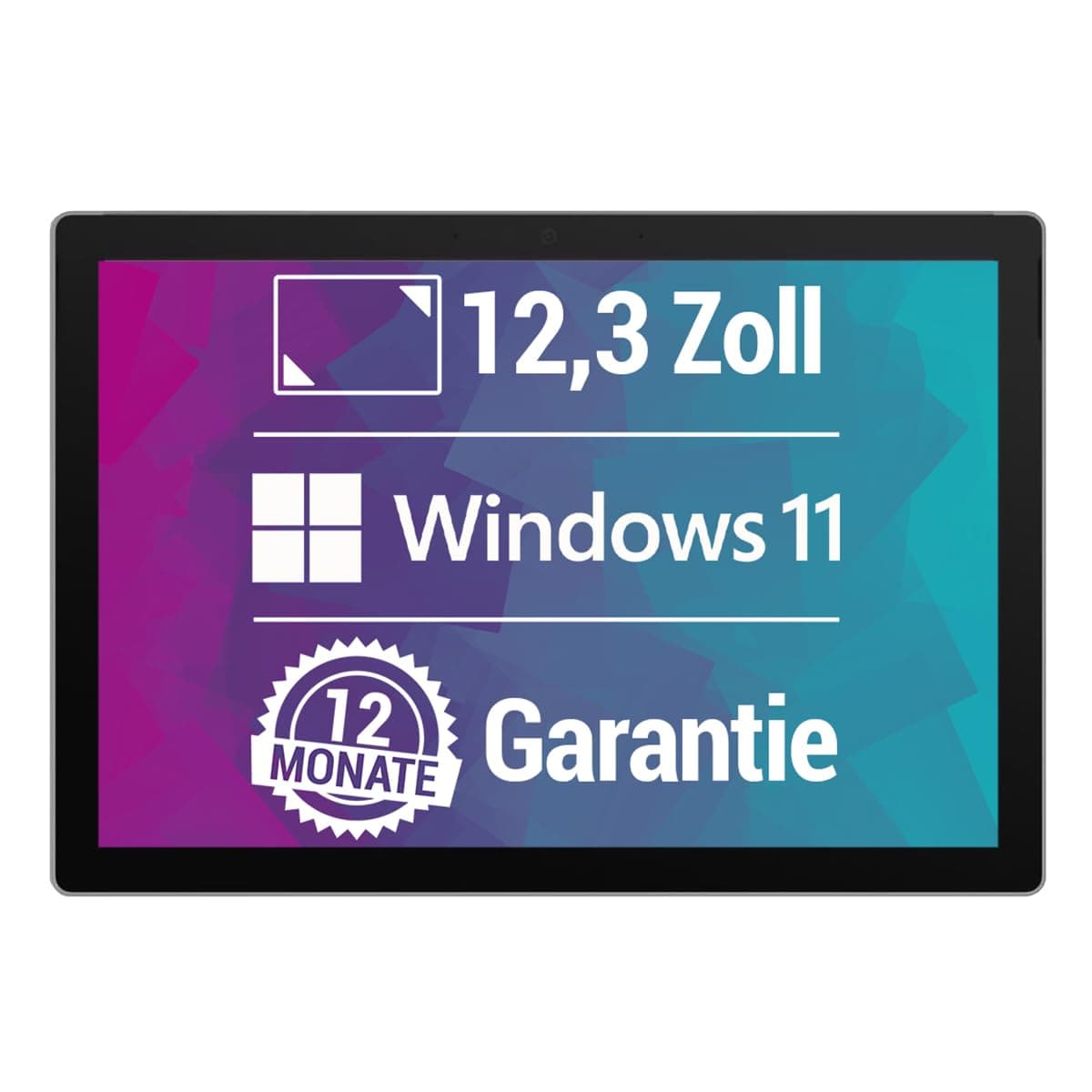 Microsoft 2019 Surface Pro 7 mit Intel Core i5-1035G4 (12,3-Zoll, 8GB RAM, 256GB SSD, Windows 11 Pro Tablet PC) Platin (Generalüberholt)