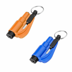 2 Stück Notfall-Schlüsselanhänger für Autoflucht,Auto-Sicherheits-Schlüsselanhänger,Gurtschneider Notfallhammer,3 in 1 Sicherheitsgurtschneider und Fensterbrecher,Nothammer Rettungswerkzeug mit Pfeife Angebot bei HelloDeals