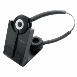 Jabra Pro 930 DUO UC DECT Kabelloses On-Ear Stereo Headset - mit Noise Cancelling (Generalüberholt)