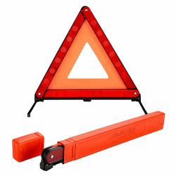 Kezidhp Faltbares Warndreieck Auto mit Box | Stabiles KFZ-Zubehör für Pannenhilfe & Unfallsicherheit | Kompakt, Leicht & Reflektierend | StVZO-Konform für PKW, LKW, Transporter Angebot bei HelloDeals