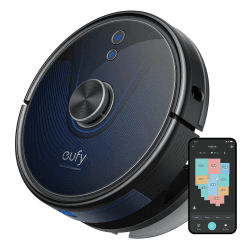 eufy by Anker RoboVac L35 Saug- & Wischroboter (3200Pa Saugkraft, 145min Akkulaufzeit,200ml Wassertank, ideal bei Tierhaaren, mehrstöckige Kartierung, App-/Sprachsteuerung) (Generalüberholt)
