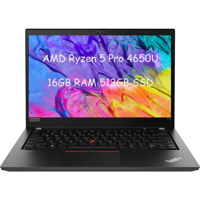 Lenovo Thinkpad T14 Gen 1 Business Laptop, 14" FHD Notebook, AMD Ryzen 5 Pro 4650U, 16GB DDR4 RAM, 512GB SSD, Windows 11 Pro (Generalüberholt)
