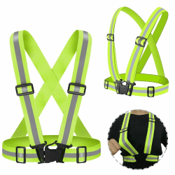 Nutabevr 2 Stück Reflective Vest, High-Vis reflektierende Warnweste für optimale Sichtbarkeit, für Erwachsene und Jugendliche, für Jogging,Radfahren,Wandern, Tag und Nacht Motorrad Radfahren Angebot bei HelloDeals