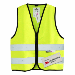 Salzmann Warnweste für Kinder mit Reißverschluss - 1-18 Jahre - Hergestellt mit 3M Reflektierendem Material 7-13 Jahre Gelb Angebot bei HelloDeals