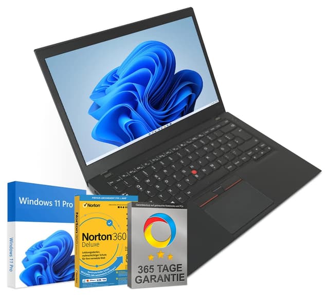 Lenovo ThinkPad T470s 14 Zoll Full HD Laptop Intel Core i5-6300U@ bis zu 3 GHz 8 GB 256 GB SSD mit Windows 11 Pro & GRATIS Antiviren-Software inkl. 365 Tage Garantie (Generalüberholt)