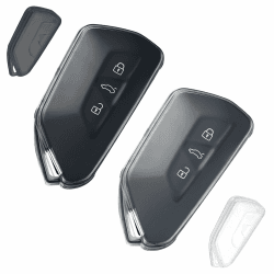 2 Stück Schlüsselhülle Autoschlüssel Hülle für VW, Transparent TPU Schlüsselcover, Schlüsselgehäuse für VW Golf 8 GTE GTI ID.3 ID.4 Seat Leon MK4 Tarraco Ateca Skoda Octavia 4 Cupra Formentor Born Angebot bei HelloDeals