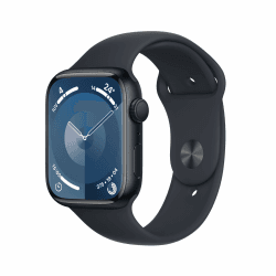 Apple Watch Series 9 (GPS, 45MM) - Aluminiumgehäuse Mitternacht mit Sportarmband Mitternacht, M/L (Generalüberholt) Mitternacht 45mm-GPS