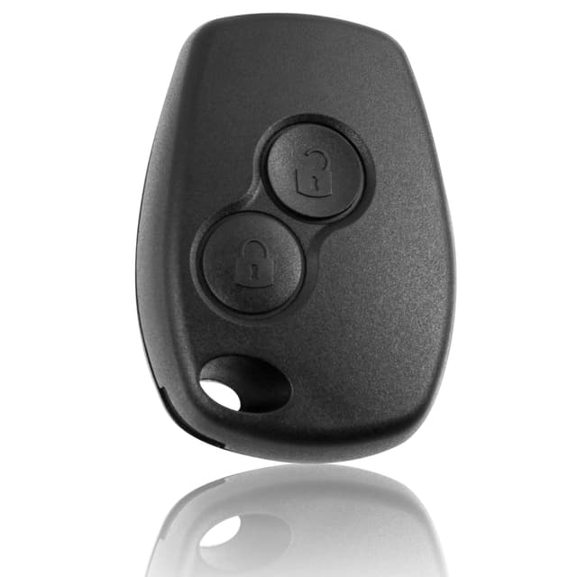2 Tasten Gehäuse der Fernbedienung für Dacia Sandero - Dacia Logan Duster - Renault Trafic Master - Opel Vivaro Movano - Nissan Interstar - Auto Schlüsselgehäuse Pilot Autoschlüssel 9.5x2.5mm