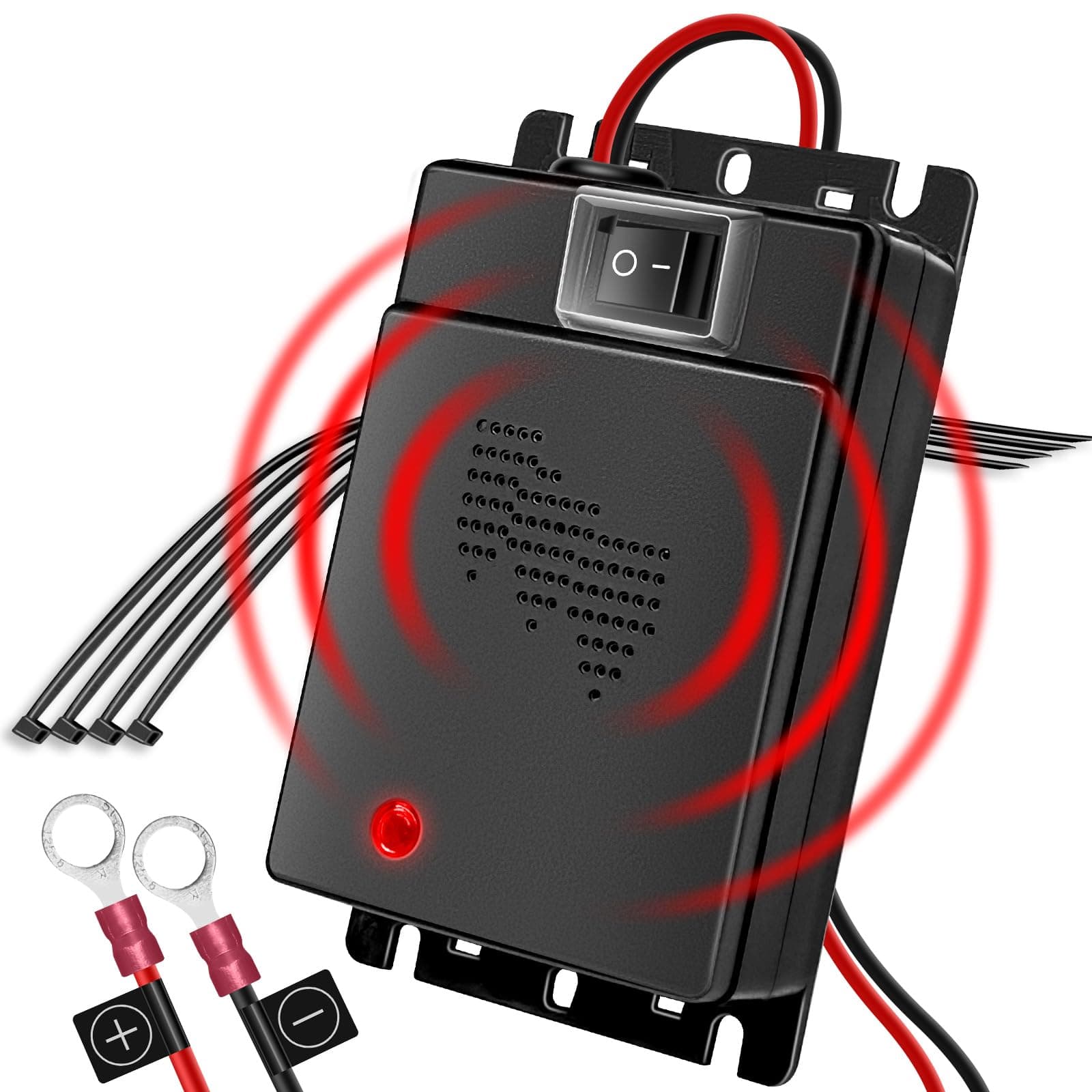 GizmoVine Marderschreck Auto, Marderabwehr Auto,Marderschutz für Auto,Marderschreck Mit Ultrasound,Langfristiger Mader Abwehr,Marderschutz im Motorraum Mit Anschluss an 12V Autobatterie