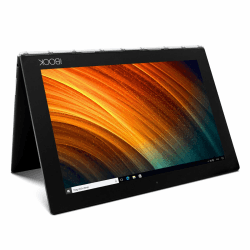 Lenovo 2-in-1 Tablet mit Tastatur - Yoga Book YB1-X91F | 10,1 Zoll Full HD Touchscreen Display | Intel QuadCore CPU | Windows【 64 GB Speicher 】 microHDMI Kamera WLAN Bluetooth GPS (Generalüberholt)