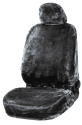 Walser Autositzbezug Teddy, Sitzbezug Kunstfell, Auto-Schonbezug in Lammfell-Optik, Flauschiger Plüsch-Schonbezug vegan anthrazit Sitzbezug Anthrazit Angebot bei HelloDeals