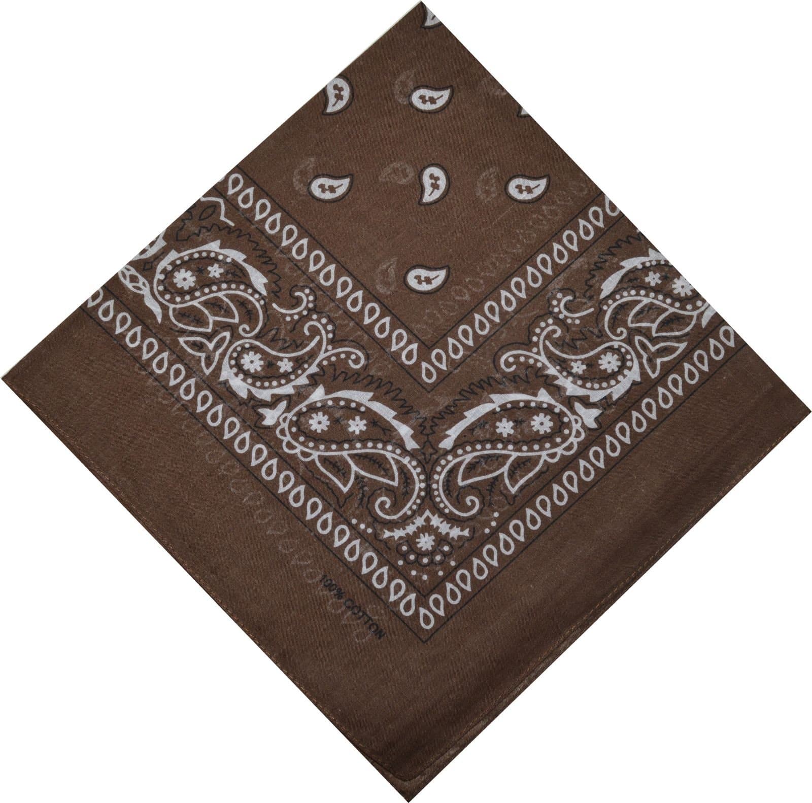 Bandana Halstuch Biker 1er 3er 6er 12er Pack Nikki Tuch Schal Paisley Kopftuch 100% Baumwolle 25 Farben