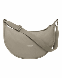 LARKSON Crossbody Bag Damen & Herren Grau - Solveig Medium - Umhängetasche im Halbmond Style - Halbrunde Schultertasche - Moon Bag Design - Wasserabweisend Angebot bei HelloDeals
