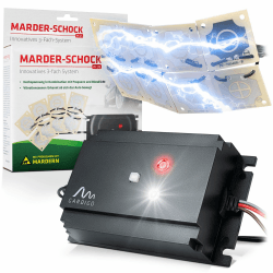 Gardigo® Marderschreck Auto Hochspannung | Marderabwehr mit Elektroschock | Zum Anschluss an die Autobatterie | Marderschutz Ultraschall + Schock | 25 Jahre Erfahrung mit Ultraschall Marderabwehr Angebot bei HelloDeals