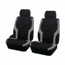 JNNJ 4 Stück Autositzbezüge Kompletter Satz, Mesh Vorderseite Autositzabdeckungen, Airbag-kompatibler Autositzabdeckungen, Ideale Passform & Perfekter Schutz Für Autositze(Grau) Angebot bei HelloDeals