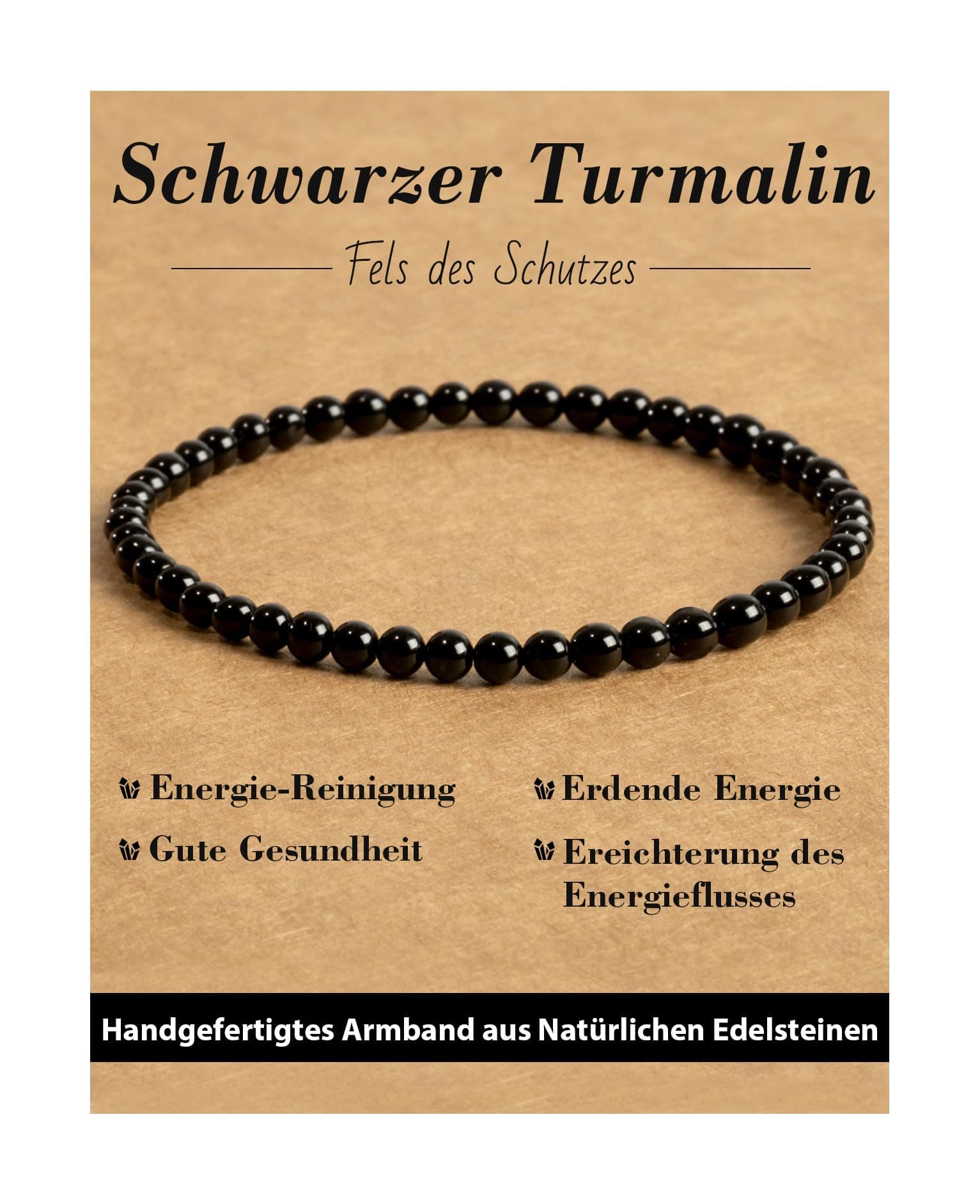 Landorilo 4mm Stretch Armband aus Echten Naturstein Perlen, Heilstein Edelstein Armbänder für Damen Herren, Glücksarmband, Exquisite Geschenke, Inklusive Ersatzperlen