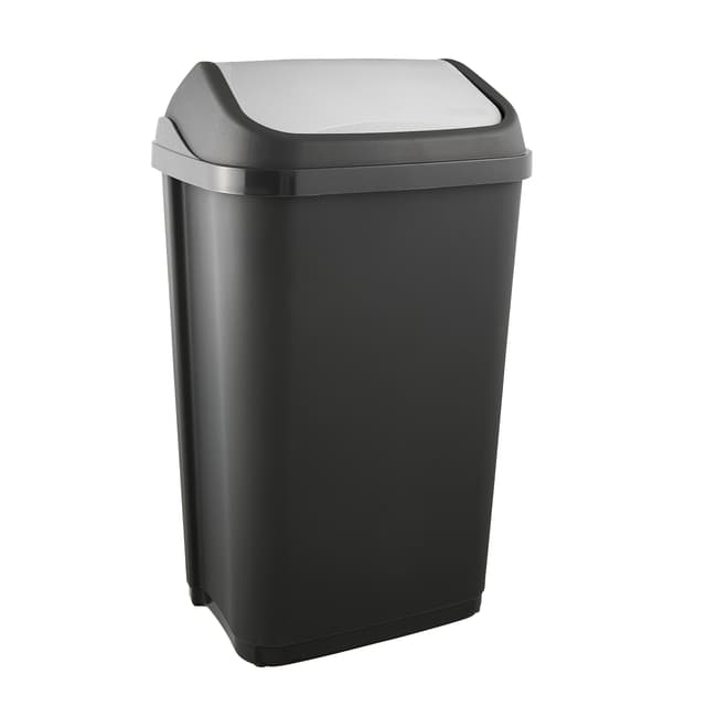keeeper Mülleimer mit Schwingdeckel, 50 l, Swantje, Graphit-Grau 50 L Graphit