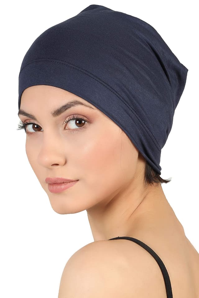 Deresina Bambus Schlafmütze, Chemo Kopfbedeckung, Dünne Mütze Einzelschicht, Atmungsaktive Schlafhaube, Beanie für Damen & Herren, Haarhaube bei Haarverlust, Chemotherapie Kopftücher, Alltagsmütze
