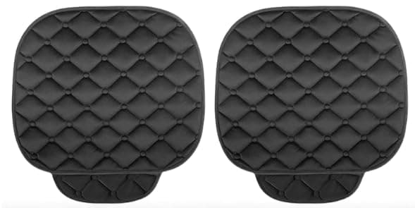 Molbory 2 Stück Sitzkissen Auto, Universal Wasserdichter Sitzauflage Vordersitze, PU Leder Autositzauflage Anti Rutsch Unterlage, Sitzauflagen Autositzschoner für Vordersitz, zu Hause und im Büro Angebot bei HelloDeals